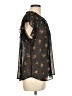 Chenault 100% Polyester Black Short Sleeve Blouse Size L - photo 4