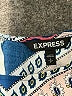 Express 100% Rayon Print Blue Casual Dress Size S - photo 7