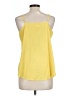 Faded Glory 100% Polyester Yellow Sleeveless Blouse Size L - photo 2