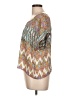 Fire Los Angeles 100% Polyester Silver Short Sleeve Blouse Size L - photo 5