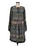 Sunner 100% Silk Paisley Blue Gray Casual Dress Size M - photo 1