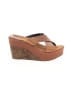 DaniBlack Brown Wedges Size 7 - photo 1