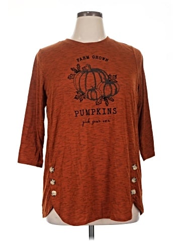 Truself 3/4 Sleeve Top (view 1)