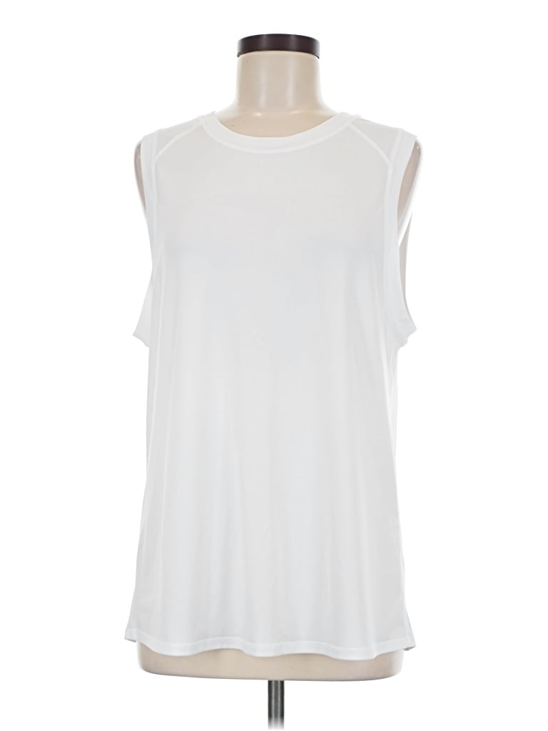 Pre-owned Fabletics Sleeveless T-shirt In White