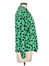 Zara 100% Polyester Polka Dots Green Long Sleeve Blouse Size L - photo 4