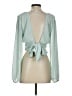 Lulus 100% Polyester Green Long Sleeve Blouse Size S - photo 2