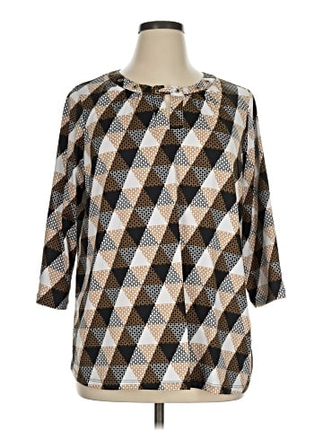 Notations 3/4 Sleeve Blouse (view 1)