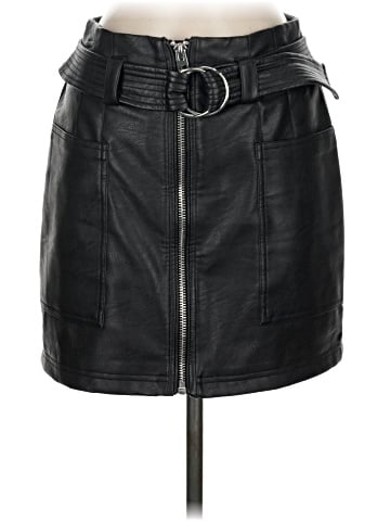 Topshop Faux Leather Skirt (view 1)