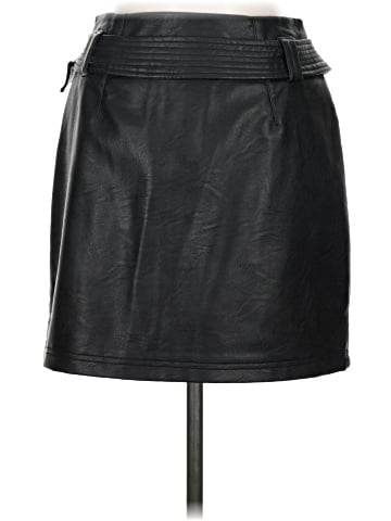 Topshop Faux Leather Skirt (view 2)