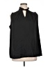 Halogen 100% Polyester Black Sleeveless Blouse Size 1X - photo 1