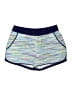 Lands' End Stripes Blue Athletic Shorts Size 12 - photo 1