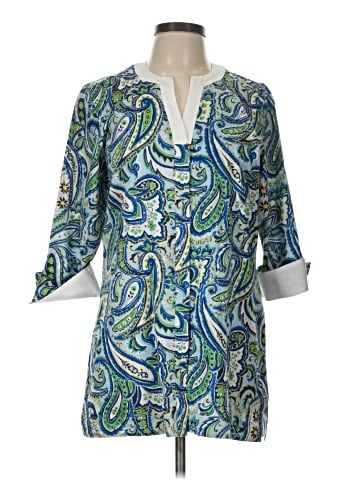 Foxcroft 3/4 Sleeve Blouse (view 1)