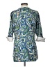 Foxcroft 100% Cotton Blue 3/4 Sleeve Blouse Size 10 - photo 2