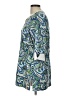 Foxcroft 100% Cotton Blue 3/4 Sleeve Blouse Size 10 - photo 5