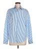 T Tahari 100% Polyester Stripes Blue Long Sleeve Blouse Size M - photo 1