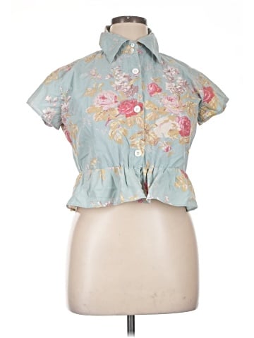 The J. Peterman Co. Short Sleeve Blouse (view 1)