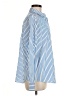 T Tahari 100% Polyester Stripes Blue Long Sleeve Blouse Size M - photo 4