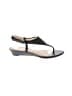 Via Spiga 100% Leather Black Wedges Size 8 1/2 - photo 1