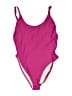 PQ Color Block Pink One Piece Swimsuit Size L - photo 1