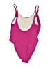 PQ Color Block Pink One Piece Swimsuit Size L - photo 2