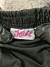 Justice 100% Polyester Hearts Black Athletic Shorts Size 10 - photo 3
