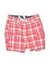 H&M 100% Cotton Plaid Red Cargo Shorts Size 2 - 3 - photo 1