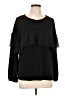 Elle Black Long Sleeve Blouse Size L - photo 1