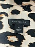 Ann Taylor 100% Polyester Animal Print Brown Long Sleeve Blouse Size XL - photo 7