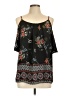 AUW 100% Polyester Black Sleeveless Blouse Size L - photo 1