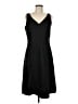 Talbots 100% Linen Solid Black Casual Dress Size 8 - photo 1