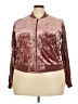 Mossimo Supply Co. Metallic Burgundy Jacket Size XXL - photo 1