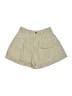 Bershka Solid Tan Khaki Shorts Size 2 - photo 1