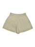 Bershka Solid Tan Khaki Shorts Size 2 - photo 2