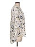 Daniel Rainn 100% Polyester Floral Ivory 3/4 Sleeve Blouse Size L - photo 4