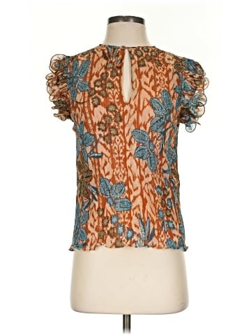 Marie Oliver Short Sleeve Silk Top (view 1)