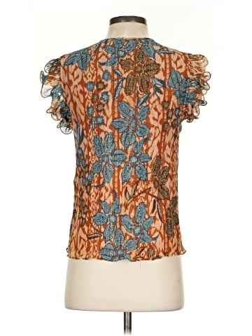 Marie Oliver Short Sleeve Silk Top (view 2)