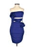 Zara 100% Polyester Blue Cocktail Dress Size S - photo 1