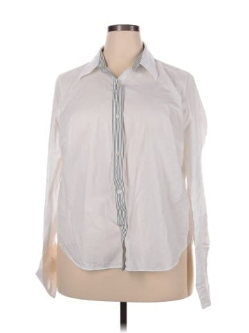 Lauren by Ralph Lauren 3/4 Sleeve Button-Down Shirt (view 1)