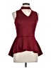 Hype Burgundy Sleeveless Blouse Size L (estimated) - photo 1