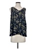 Ann Taylor LOFT 100% Polyester Blue Sleeveless Blouse Size S - photo 1