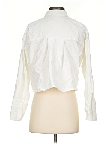 Madewell The Signature Oxford Crop Shirt (view 2)