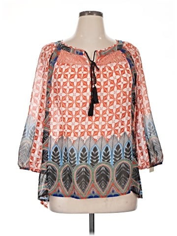 Olive Hill 3/4 Sleeve Blouse (view 1)