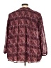 Knox Rose 100% Polyester Paisley Burgundy 3/4 Sleeve Blouse Size XXL - photo 2