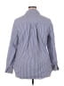 Lane Bryant Stripes Blue 3/4 Sleeve Button-Down Shirt Size 20 - photo 2