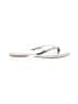 J.Crew Factory Store Silver Flip Flops Size 7 - photo 1