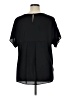 DR2 100% Polyester Black Short Sleeve Blouse Size XL - photo 2
