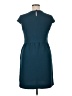 J.Crew 100% Polyester Solid Teal Casual Dress Size 14 - photo 2