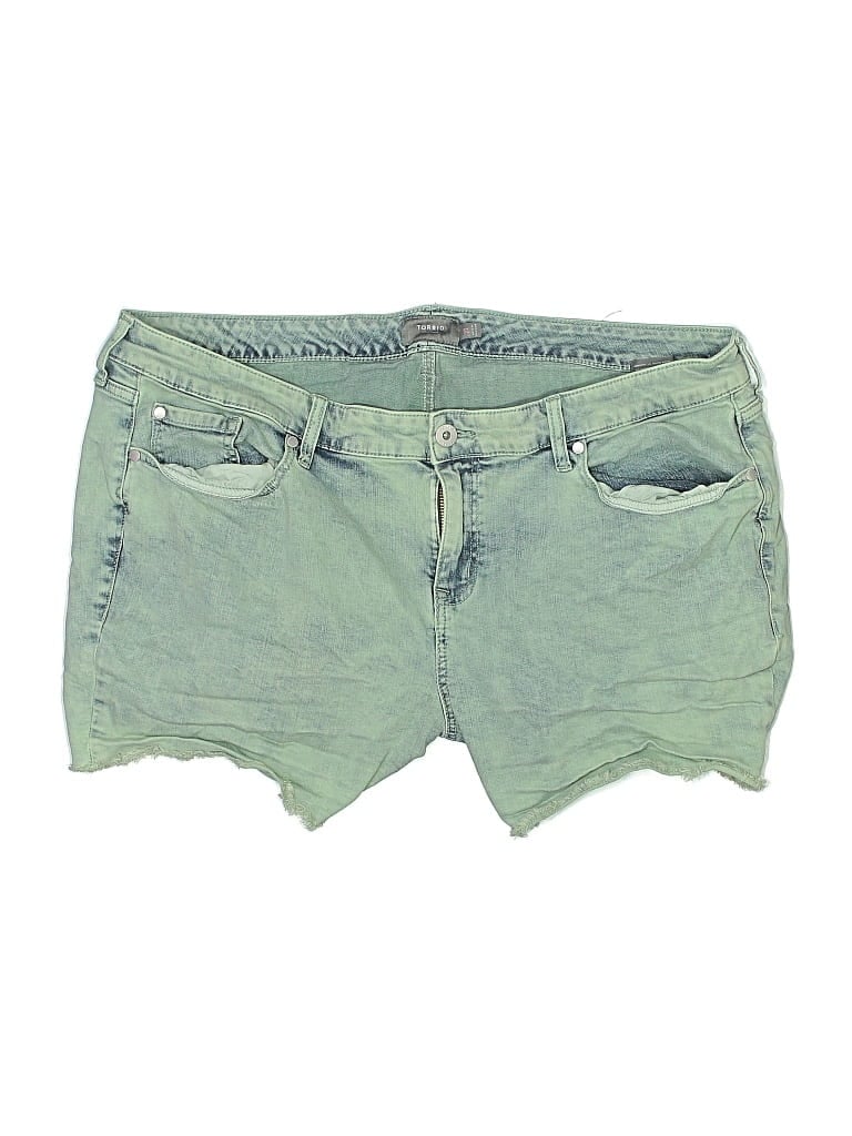 Pre-owned Torrid Denim Shorts In Green