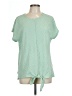 Agenda Green Short Sleeve Blouse Size L - photo 1