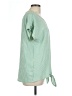 Agenda Green Short Sleeve Blouse Size L - photo 4